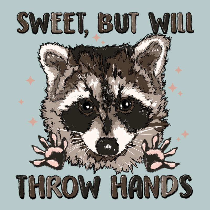 Sweet But Will Throw Hands Heavy Core Tee by MaliasSmallBusiness | Teevron