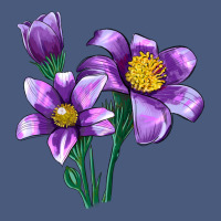 Pasque Flower Illustrations Vintage Hoodie | Teevron