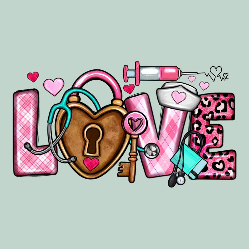 Love Valentines Day Nurse Zipper Hoodie by OliviaCreatesArt | Teevron