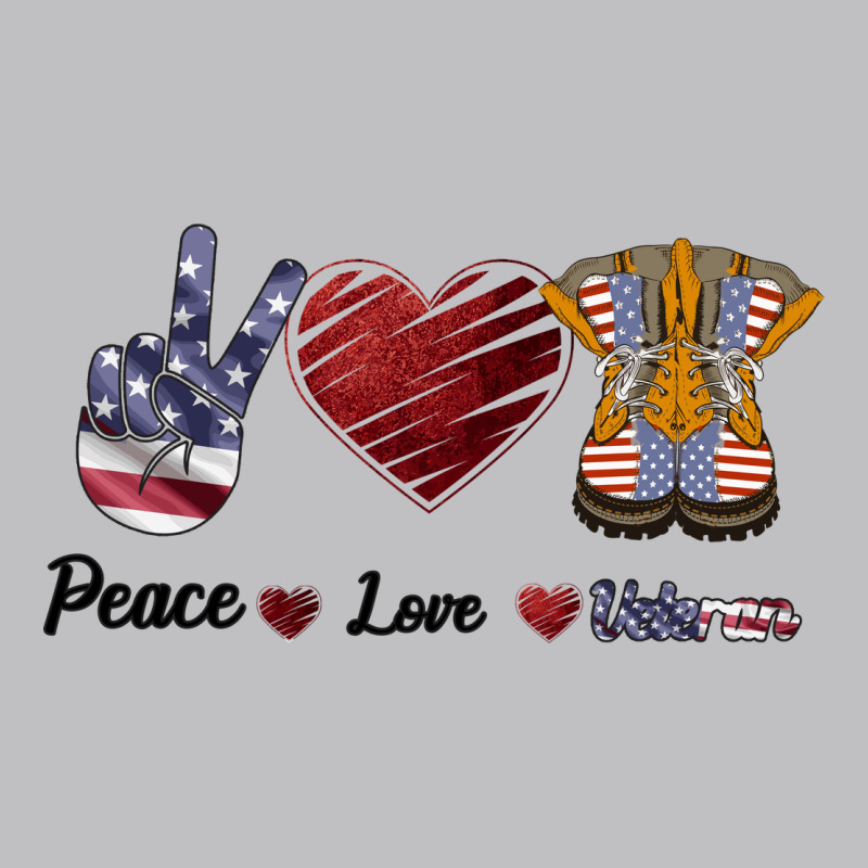 Peace Love Veteran Long Sleeve Tee by Bettercallsaul | Teevron