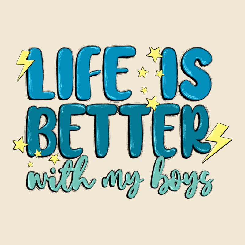 Life Is Better With My Boys Premium Tee by MaliasSmallBusiness | Teevron
