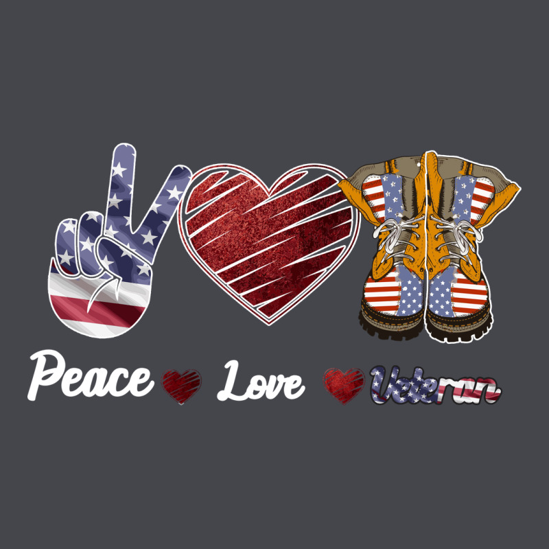Peace Love Veteran Long Sleeve Tee by Bettercallsaul | Teevron
