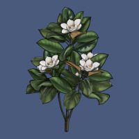 Magnolia Flower Illustrations Vintage Hoodie | Teevron