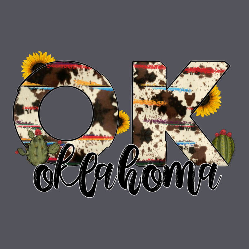 Oklahoma State Cowhide Serape Cactus Vintage Hoodie by RanaPortraitStore | Teevron