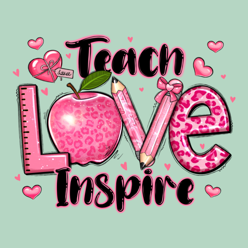 Teach Love Inspire Teacher Valentines Day Classic Tee by LillyAllenDesigns | Teevron