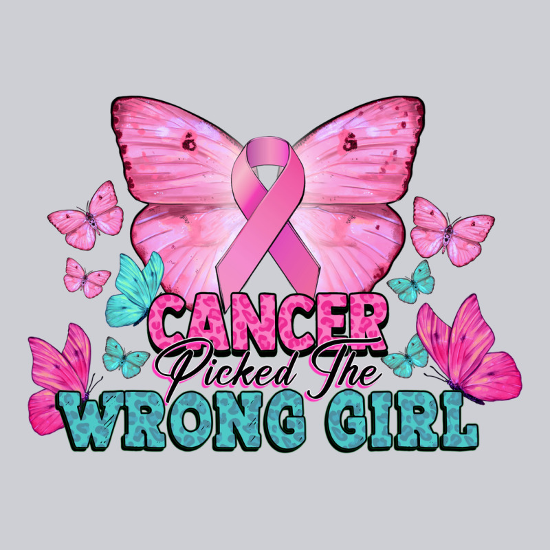 Cancer Picked The Wrong Girl Cancer Awareness Heavyweight Sweatshirt by HowdyJamesFarm | Teevron