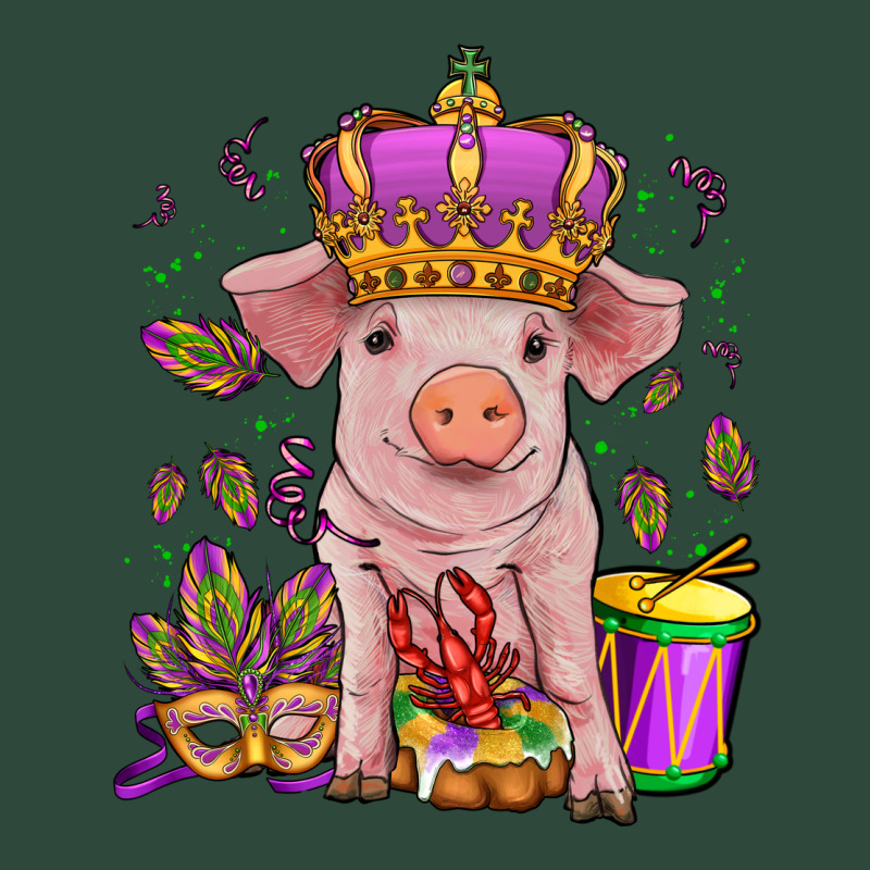 Mardi Gras Pig Zipper Hoodie by OliviaCreatesArt | Teevron
