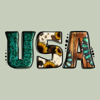 Usa Basic Bold Font Western Ladies Tee | Teevron