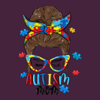 Messy Bun Autism Mom Premium Tee | Teevron