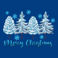Merry Christmas Blue Trees Premium Sweatshirt | Teevron