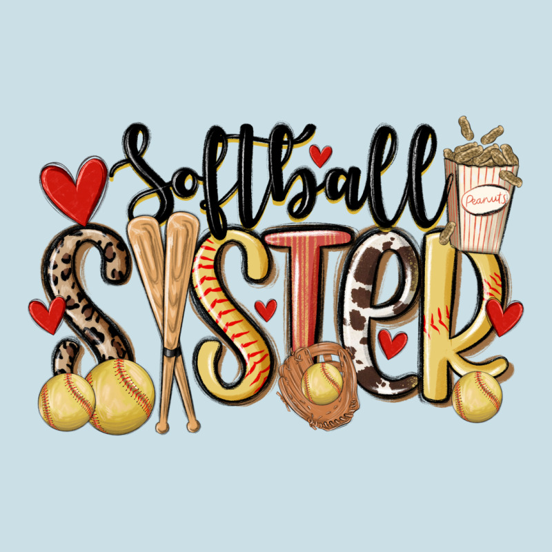 Softball Sister Ladies Tee by MaliasSmallBusiness | Teevron