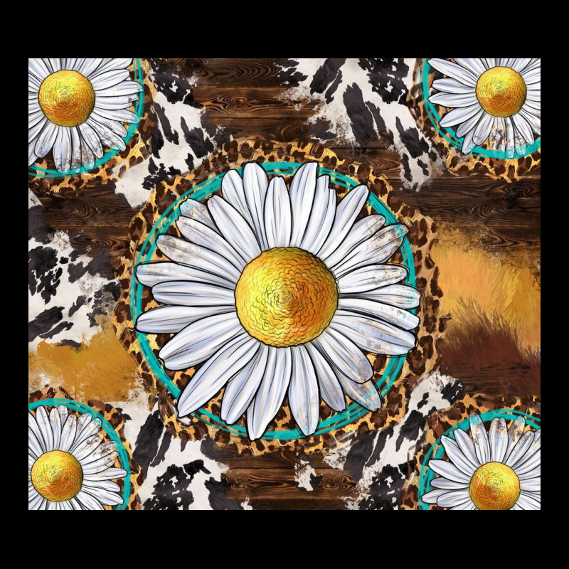 Western Daisy And Cowhide Tumbler Tbs Heavyweight Sweatshirt by TumblerDesignByShophia | Teevron
