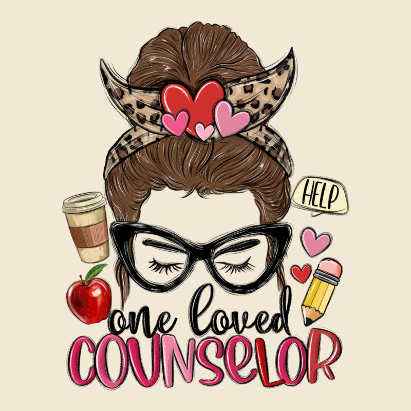 Messy Bun One Loved Counselor Premium Tee by MaliasSmallBusiness | Teevron