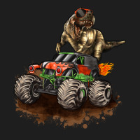 Monster Truck And T Rex Dinosaur Classic Tee | Teevron