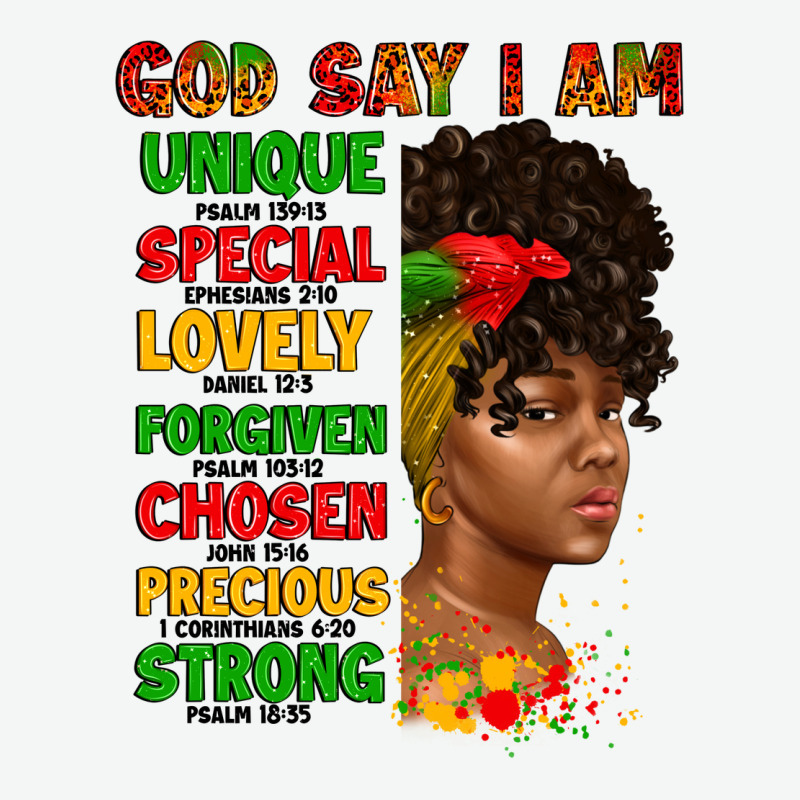 God Say I Am Juneteenth Afro Girl Urban Heavy Tee by Artiststas | Teevron