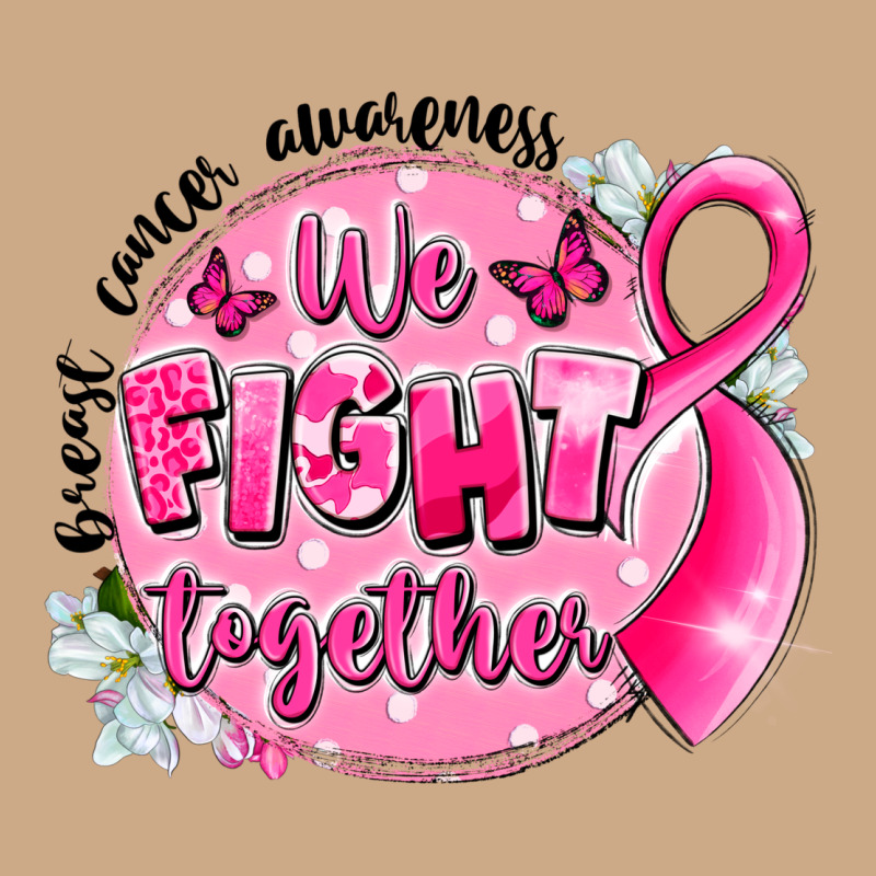 Breast Cancer Awareness We Fight Together Vintage Hoodie by LillyAllenDesigns | Teevron