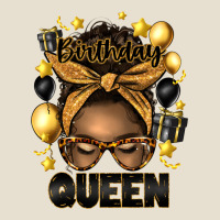 Birthday Queen Afro Messy Bun Urban Heavy Tee | Teevron