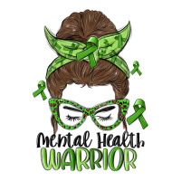 messy bun mental health warrior | Teevron