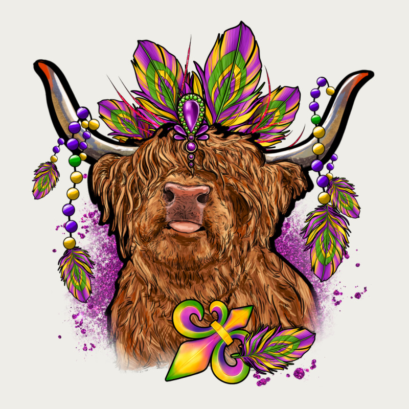 Mardi Gras Cow Zipper Hoodie by OliviaCreatesArt | Teevron