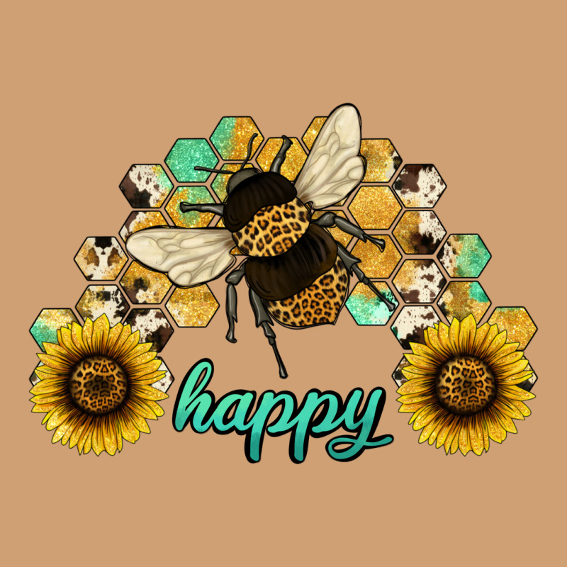 Bee Happy Honey Comb Vintage Tee by JahusDesignShop | Teevron