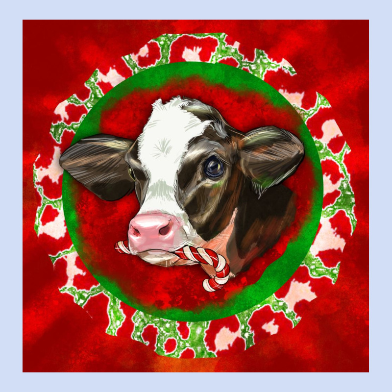 Christmas Holstein Calf Face Urban Hoodie by LillyAllenDesigns | Teevron