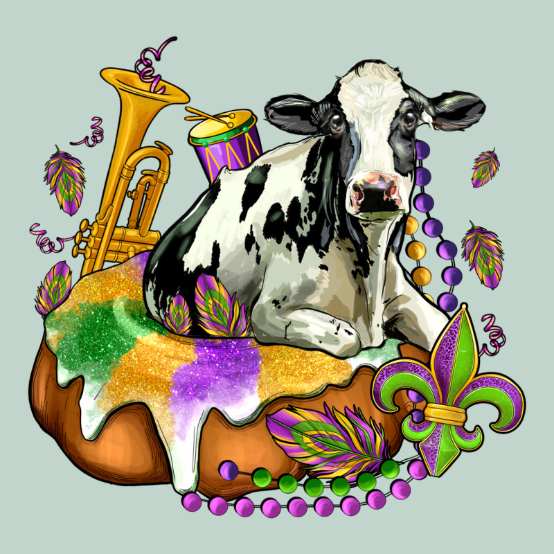 Holstein Mardi Gras Zipper Hoodie by OliviaCreatesArt | Teevron