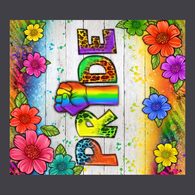 Lgbtq+ Pride With Flower Tumbler Heavyweight Hoodie by BundleAndBundleShop | Teevron