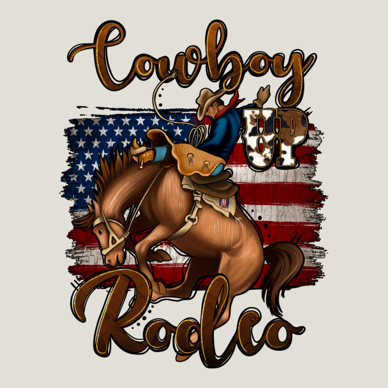 Cowboy Up Rodeo Bucking Bronco Heavy Core Tee by Jasminsmagicworld | Teevron