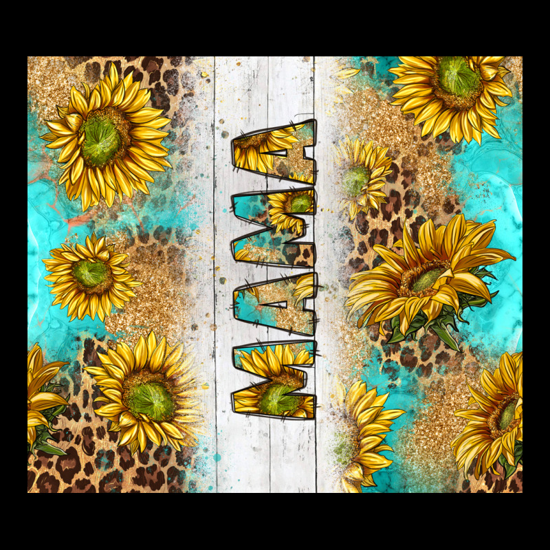 Western Mother's Day Mama With Turquoise And Sunflowers And Leopard Tu Heavyweight Sweatshirt by TumblerDesignByShophia | Teevron