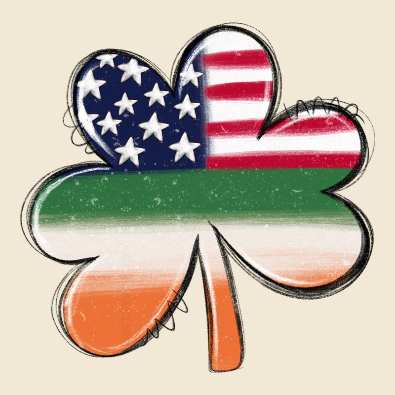 St Patricks Day Shamrock American Flag Premium Tee by MaliasSmallBusiness | Teevron
