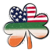 st patricks day shamrock american flag | Teevron