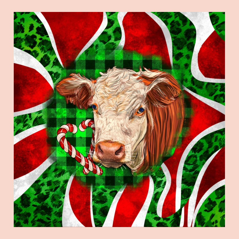 Christmas Hereford Cow Face Urban Hoodie by LillyAllenDesigns | Teevron