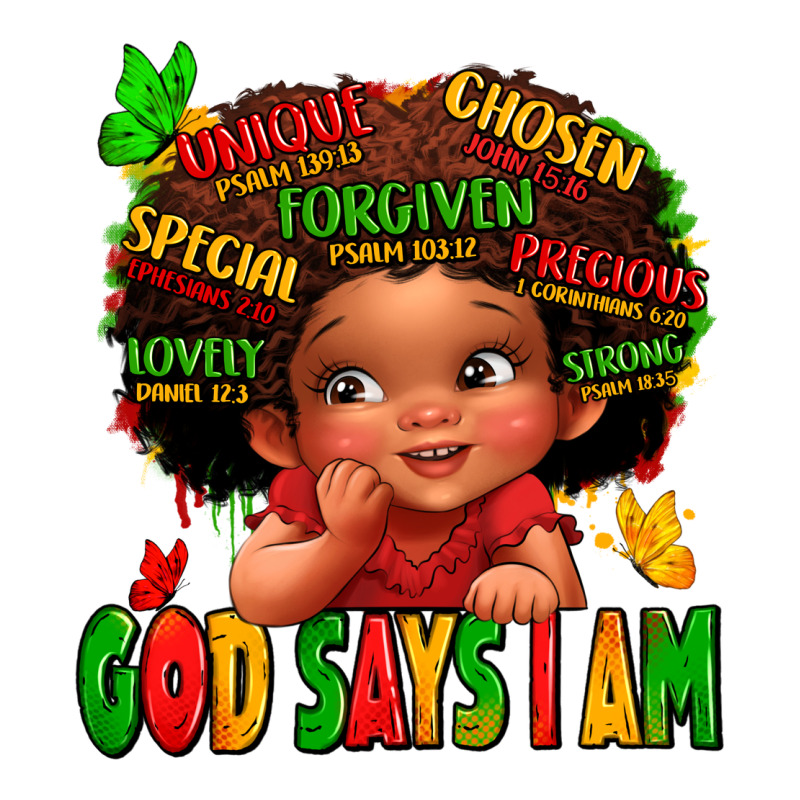 God Says I Am Juneteenth Kid Classic Tee by LillyAllenDesigns | Teevron