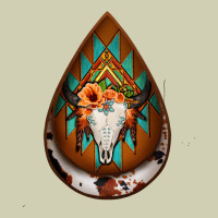 Aztec Bullskull Teardrop Earrings Heavy Core Tee | Teevron
