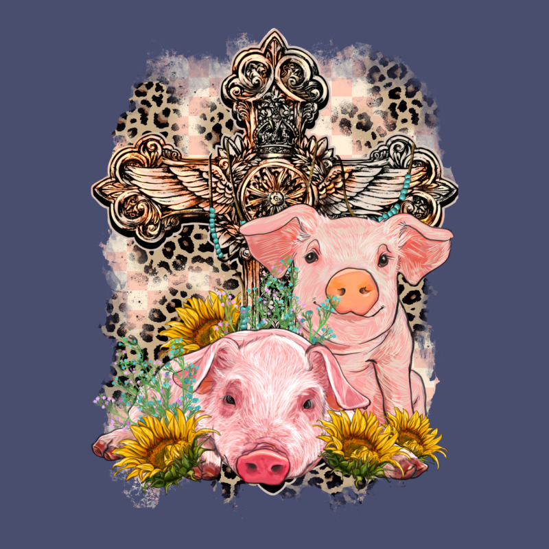 Western Pigs With Crosses Vintage Tee by LillyAllenDesigns | Teevron