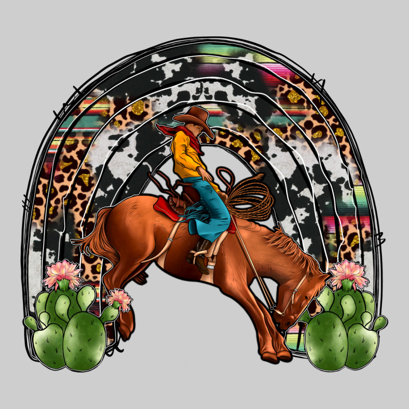 Rodeo Cowboy Rainbow Premium Tee by JahusDesignShop | Teevron