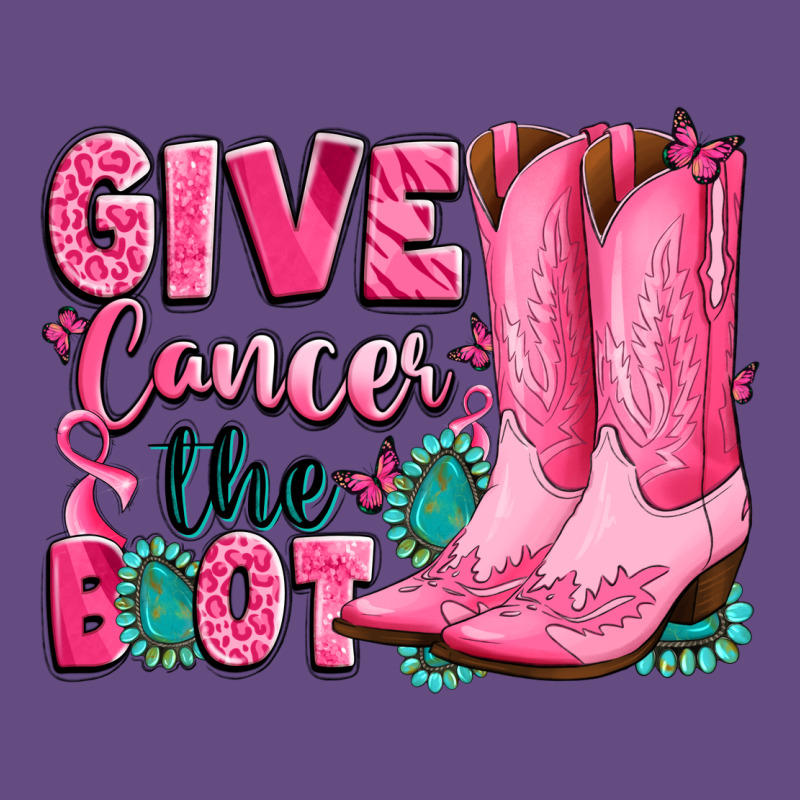 Give Cancer The Boot Vintage Hoodie by LillyAllenDesigns | Teevron