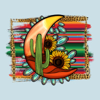 Turquoise Desert Moon Serape Background Ladies Tee | Teevron