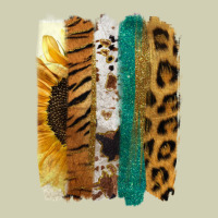Leopard Sunflower Brush Strokes Heavy Core Tee | Teevron