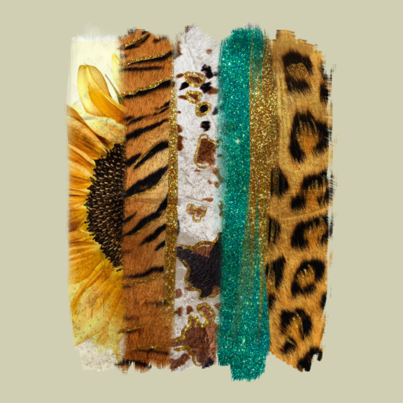 Leopard Sunflower Brush Strokes Heavy Core Tee by Jasminsmagicworld | Teevron