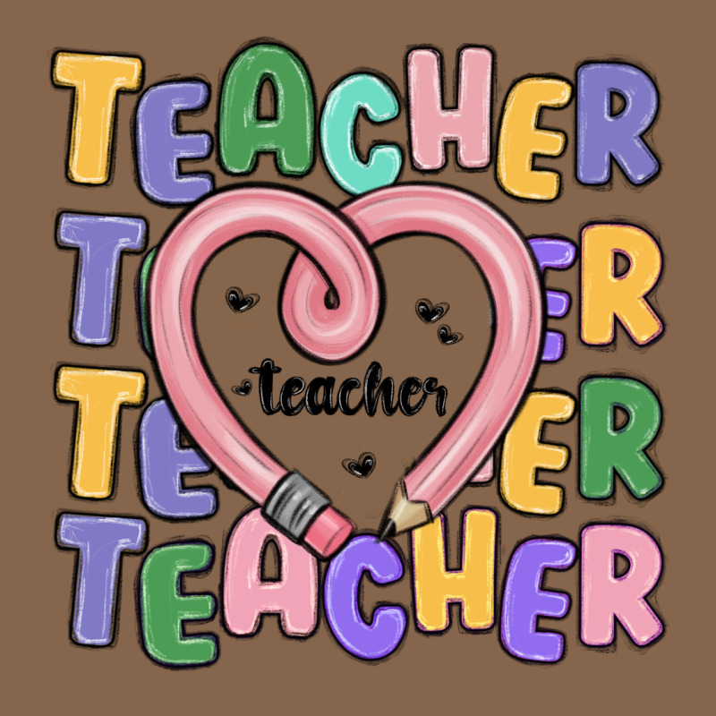 Teacher And Pencil Heart Premium Tee by MaliasSmallBusiness | Teevron