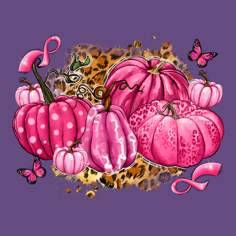 Breast Cancer Awareness Pink Pumpkins Vintage Hoodie by LillyAllenDesigns | Teevron