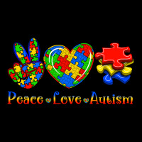 Peace Love Autism Heavy Core Tee | Teevron