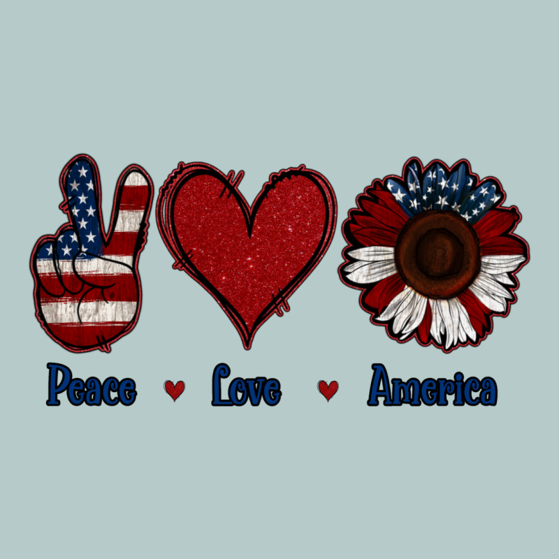 Peace Love America Heavy Core Tee by Jasminsmagicworld | Teevron