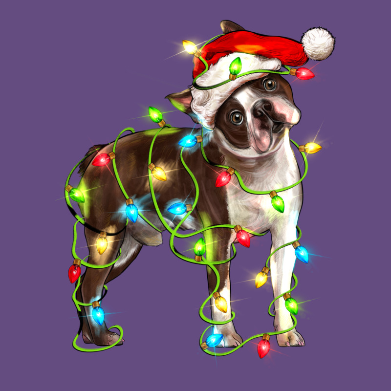 Christmas Chocolate Boston Terrier Vintage Hoodie by LillyAllenDesigns | Teevron