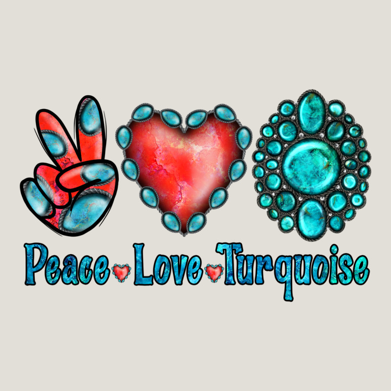 Peace Love Turquoise Heavy Core Tee by Jasminsmagicworld | Teevron