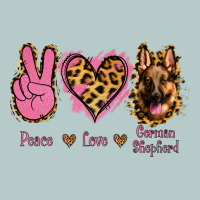 Peace Love German Shepherd Heavy Core Tee | Teevron