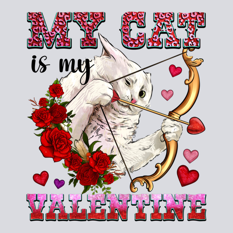 My Cat Is My Valentine Zipper Hoodie by OliviaCreatesArt | Teevron