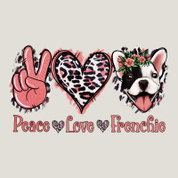 Peace Love French Bulldog Heavy Core Tee | Teevron
