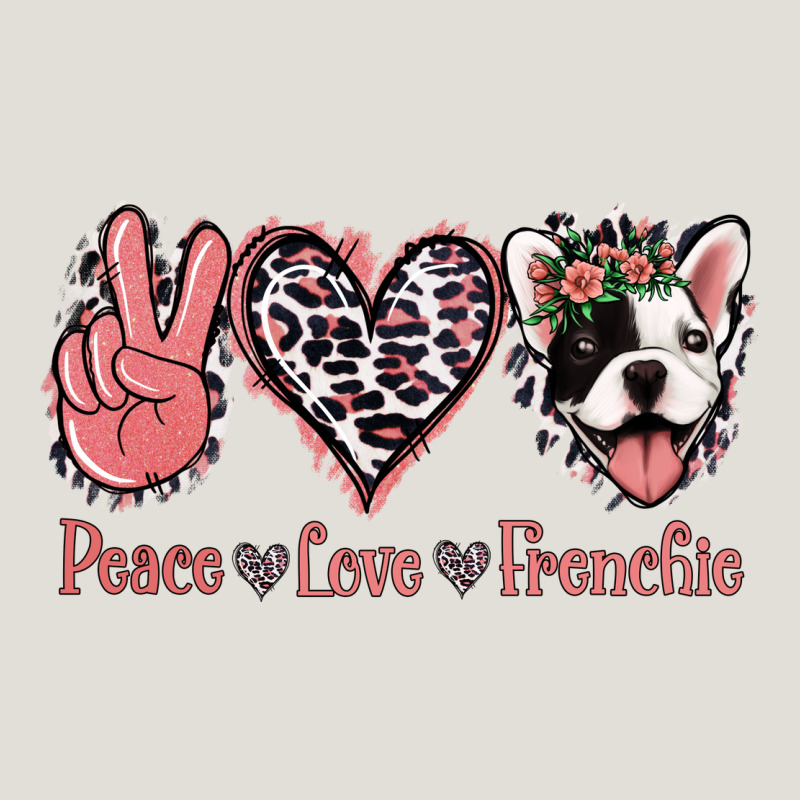 Peace Love French Bulldog Heavy Core Tee by Jasminsmagicworld | Teevron